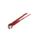 Gedore red 45° gebogen hoekbuisgrijper, spanwijdte 103 mm/3 inch, S-mond, massief, versetzte tanden, R27140030