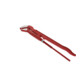 Gedore red 45° gebogen hoekbuisgrijper, spanwijdte 103 mm/3 inch, S-mond, massief, versetzte tanden, R27140030