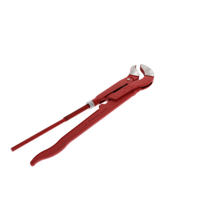 Gedore red 45° gebogen hoekbuisgrijper, spanwijdte 103 mm/3 inch, S-mond, massief, versetzte tanden, R27140030