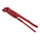 Gedore red 90° abgewinkelte Rohrzange, Spannweite 40 mm/1 ½ Zoll, schwedisch, massiv, Zahnung versetzt, R27100010
