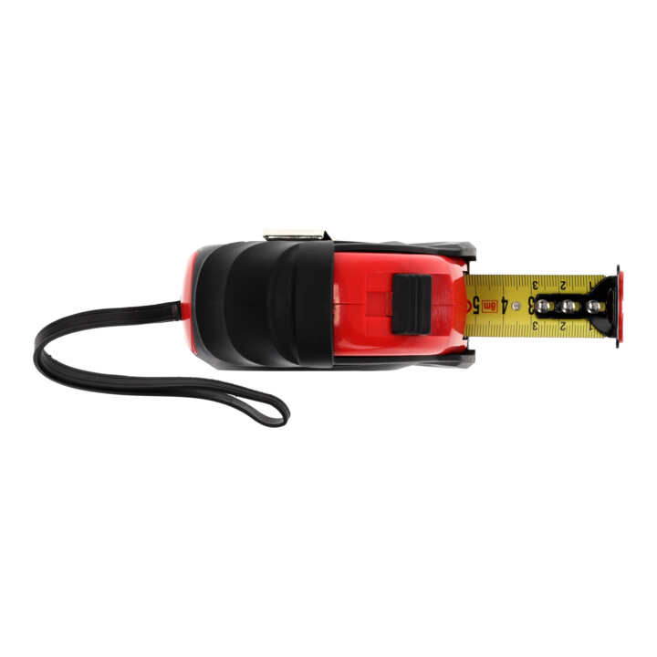 Gedore red Bandmaß, Rollmaßband, 8 m, Genauigkeitsklasse II, magnetisch, automatischer Bandeinzug, mit Metallclip, R94550008