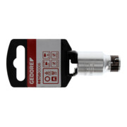 Gedore red Bit-Adapter für Steckschlüsseleinsätze, Antrieb 4-kant 1/2", 12,5 mm, Abtrieb 6-kant 5/16", 8 mm, R67100006-2