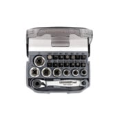 Gedore red Bit-Knarren-Satz, 23-teilig, Bit-Set mit Bit-Halter und Schraubendrehereinsätzen, 1/4", 6,3 mm, R49005023-2
