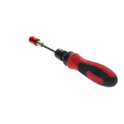 Gedore red Bit-Schraubendreher Ratsche, 1/4'' 6,3 mm 6-kant, Teleskopklinge, Schraubenzieher umschaltbar, R38910000-4