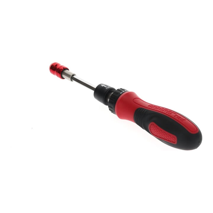 Gedore red Bit-Schraubendreher Ratsche, 1/4'' 6,3 mm 6-kant, Teleskopklinge, Schraubenzieher umschaltbar, R38910000