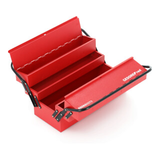 Gedore red Caisse à outils, 5 compartiments, grande, vide, dimensions (LxIxP) : 260x535x210 mm, rouge, tôle d'acier, boîte de tri, R20600073