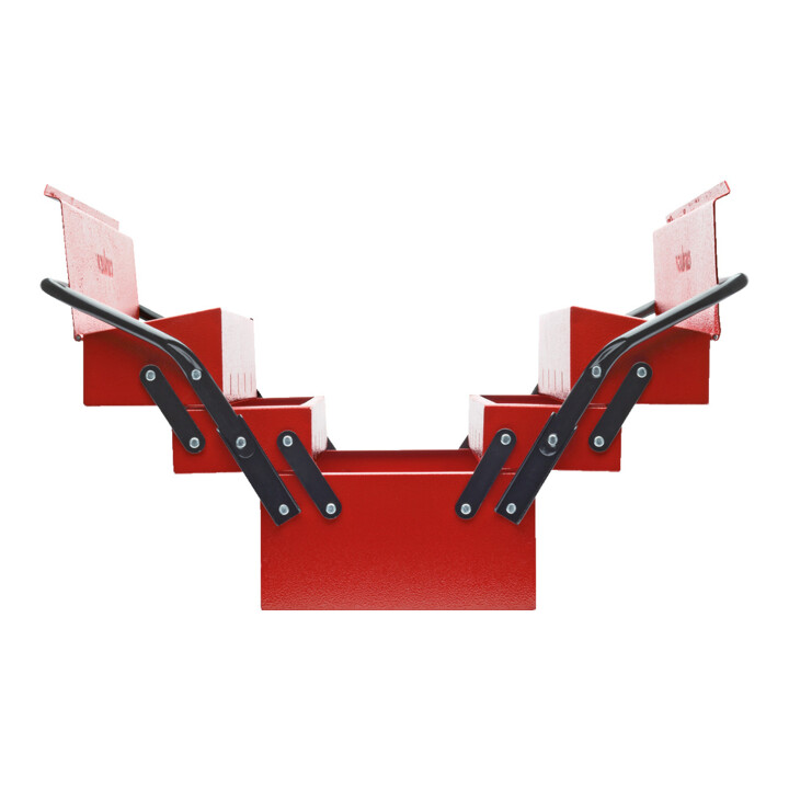 Gedore red Caisse à outils, 5 compartiments, grande, vide, dimensions (LxIxP) : 260x535x210 mm, rouge, tôle d'acier, boîte de tri, R20600073