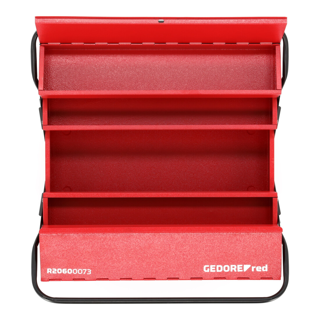 Gedore red Caisse à outils, 5 compartiments, grande, vide, dimensions (LxIxP) : 260x535x210 mm, rouge, tôle d'acier, boîte de tri, R20600073