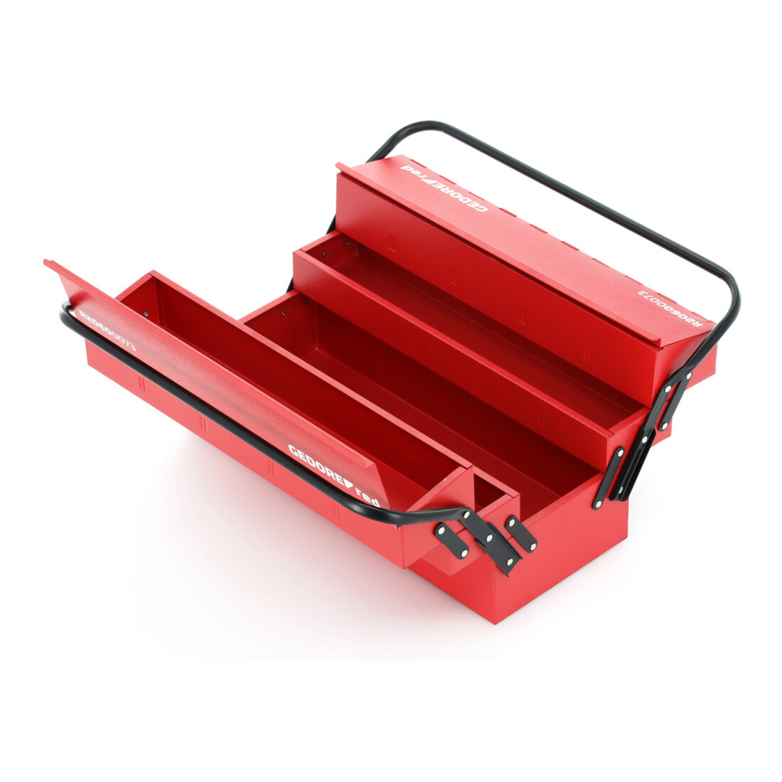 Gedore red Caisse à outils, 5 compartiments, grande, vide, dimensions (LxIxP) : 260x535x210 mm, rouge, tôle d'acier, boîte de tri, R20600073