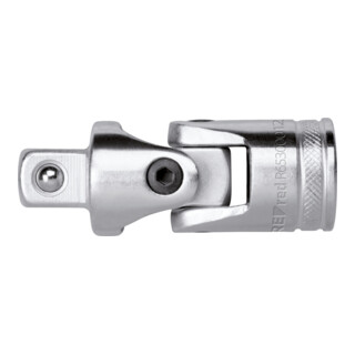 Gedore Red Cardan articulé, 1/2'' 12,5 mm carré, 66 mm long, adaptateur, outil, acier chromé mat, R45300012