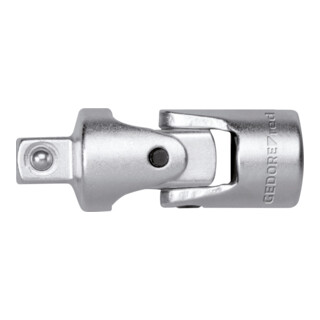 Gedore red Cardan articulé, 1/4'' 6,3 mm carré, 33 mm long, adaptateur, outil, acier chromé mat, R45300005