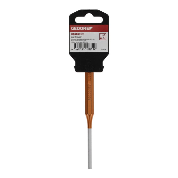 Gedore red chasse-goupille, 1 pièce, 150 × 5 mm, acier/peinture, argent/cuivre