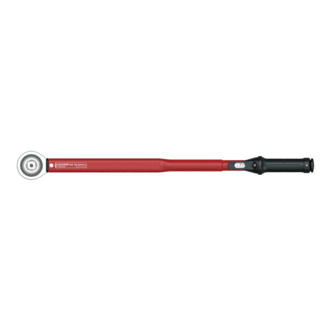 Gedore red Chiave dinamometrica per filetti sinistri e destri, 3/4 pollice, 80-400 Nm, tubo in acciaio, rosso/nero