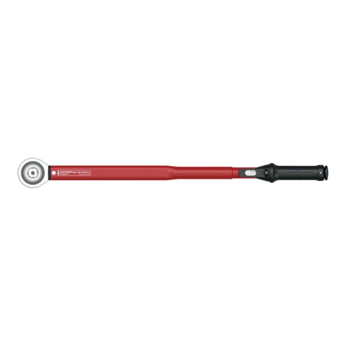 Gedore red Chiave dinamometrica per filetti sinistri e destri, 3/4 pollice, 80-400 Nm, tubo in acciaio, rosso/nero