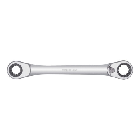 Gedore red Clé à cliquet double anneau 4 en 1, réversible, 10 13 17 19 mm, droite, clé à molette, R07501019