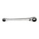 Gedore red Clé à cliquet double anneau 4 en 1, réversible, 10 13 17 19 mm, droite, clé à molette, R07501019