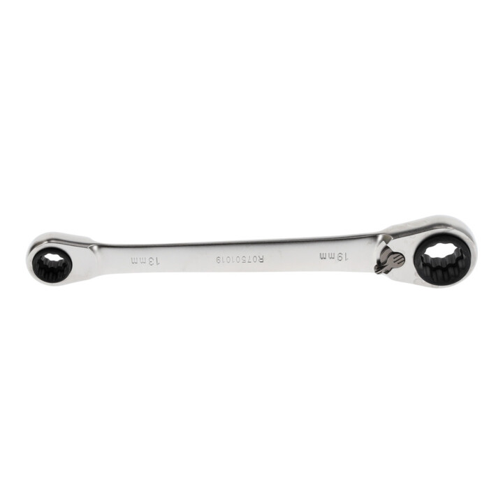 Gedore red Clé à cliquet double anneau 4 en 1, réversible, 10 13 17 19 mm, droite, clé à molette, R07501019