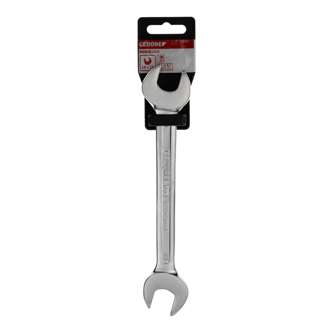 Gedore red Clé à fourche double, 18+19 mm, métrique, 222 mm de long, R05101819