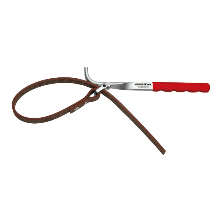 Gedore red Clé à sangle, Ø 140 mm, bande textile large de 15 mm, en acier chrome-vanadium