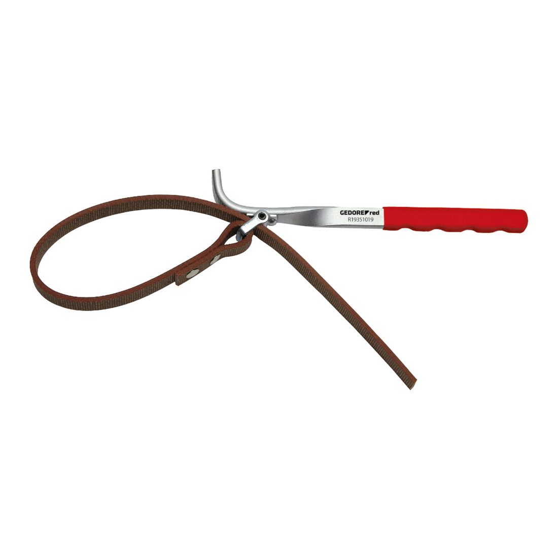Gedore red Clé à sangle, Ø 140 mm, bande textile large de 15 mm, en acier chrome-vanadium