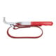 Gedore red Clé à sangle, Ø 140 mm, bande textile large de 15 mm, en acier chrome-vanadium