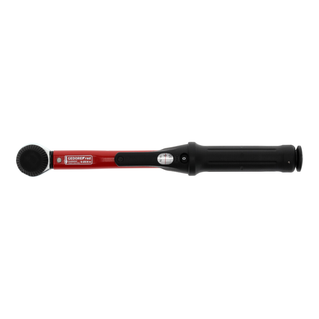 Gedore red Clé dynamométrique pour filetages gauches et droits, 1/4 pouce, 5-25 Nm, tube en acier, rouge/noir