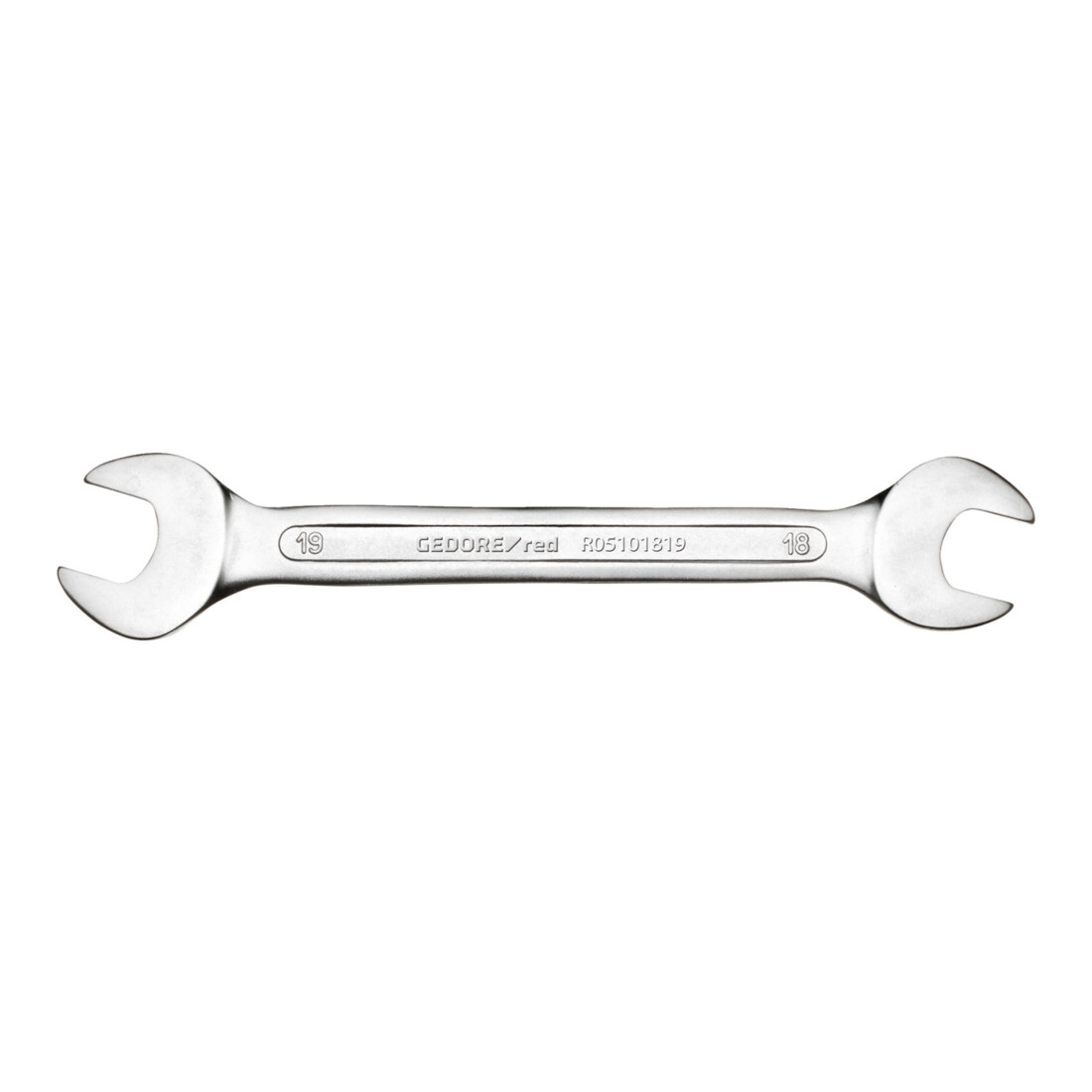 Gedore red Clé mixte double, SW 17+19 mm, métrique, clé à molette, clé plate, 222 mm de long, R05101719