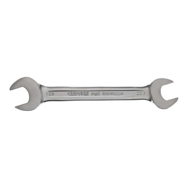 Gedore red Clé mixte double, SW 22+24 mm, métrique, clé plate, clé à fourche, 247 mm de long, R05102224