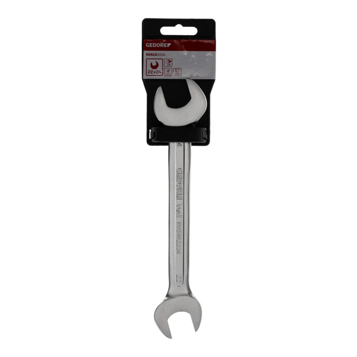 Gedore red Clé mixte double, SW 22+24 mm, métrique, clé plate, clé à fourche, 247 mm de long, R05102224
