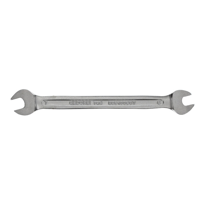 Gedore red Clé mixte double, SW 6+7 mm, métrique, clé plate, clé à fourche, 122 mm de long, R05100607