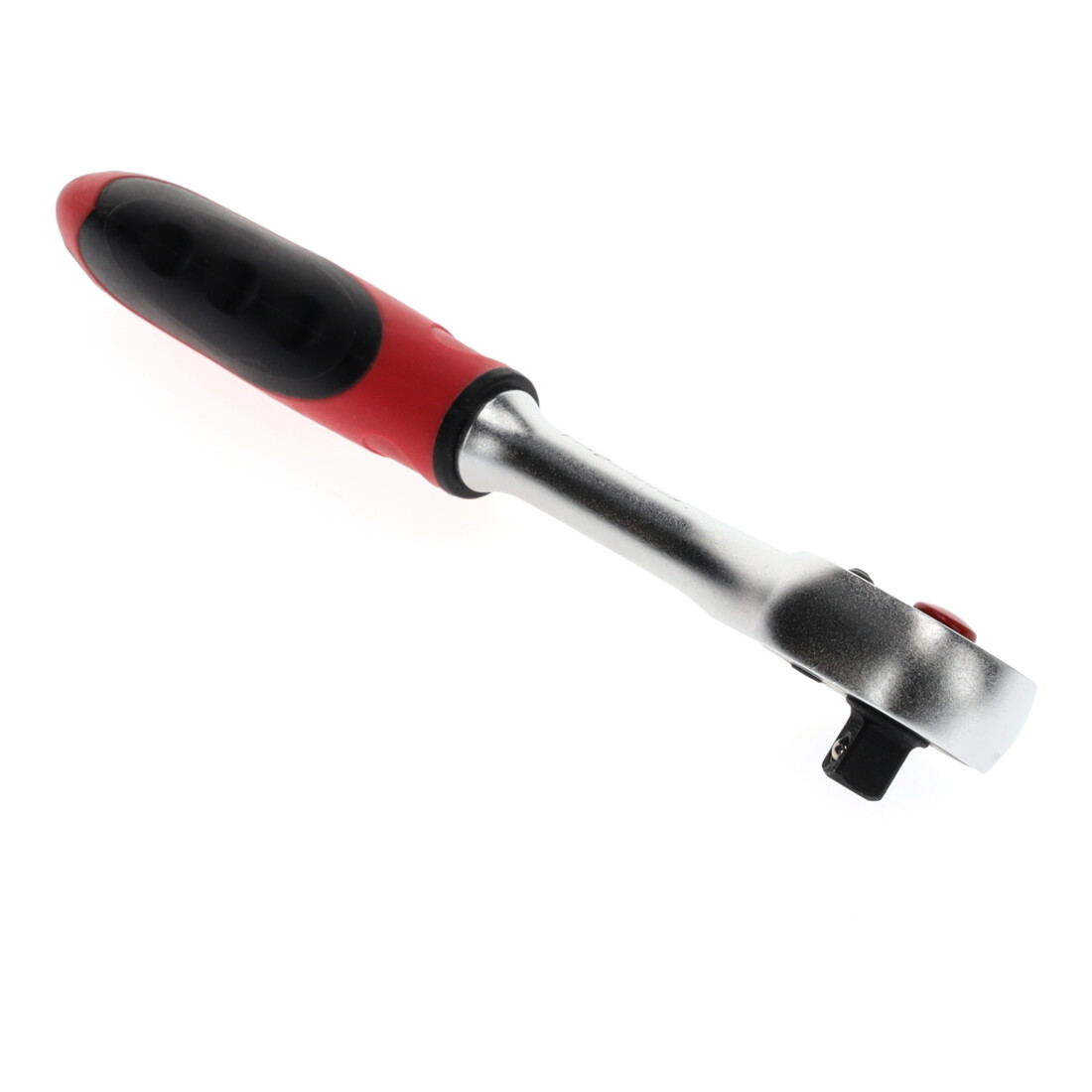 Gedore red Cliquet à levier avec poignée ergonomique 2K, déclenchement par bouton-poussoir, denture fine à 72 dents, 1/4 pouce, tube en acier, rouge/noir