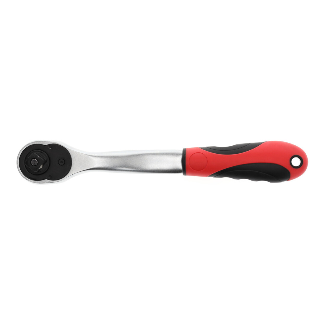 Gedore red Cliquet à levier coudé avec poignée ergonomique 2K, déclenchement par bouton-poussoir, grossièrement denté 36 dents, 1/2 pouce, tube en acier, rouge/noir