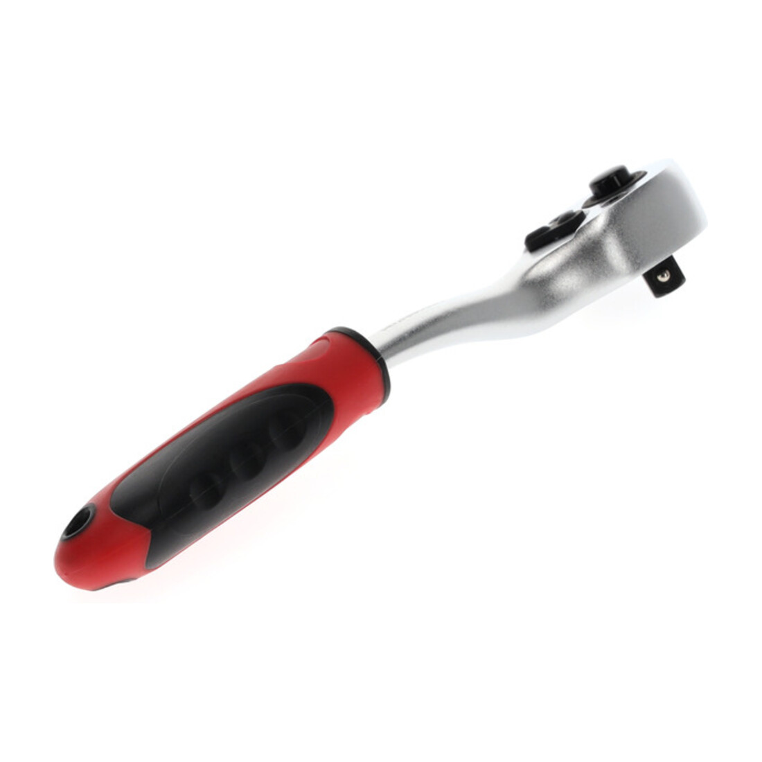 Gedore red Cliquet à levier coudé avec poignée ergonomique 2K, déclenchement par bouton-poussoir, grossièrement denté avec 36 dents, 1/4 pouce, tube en acier, rouge/noir