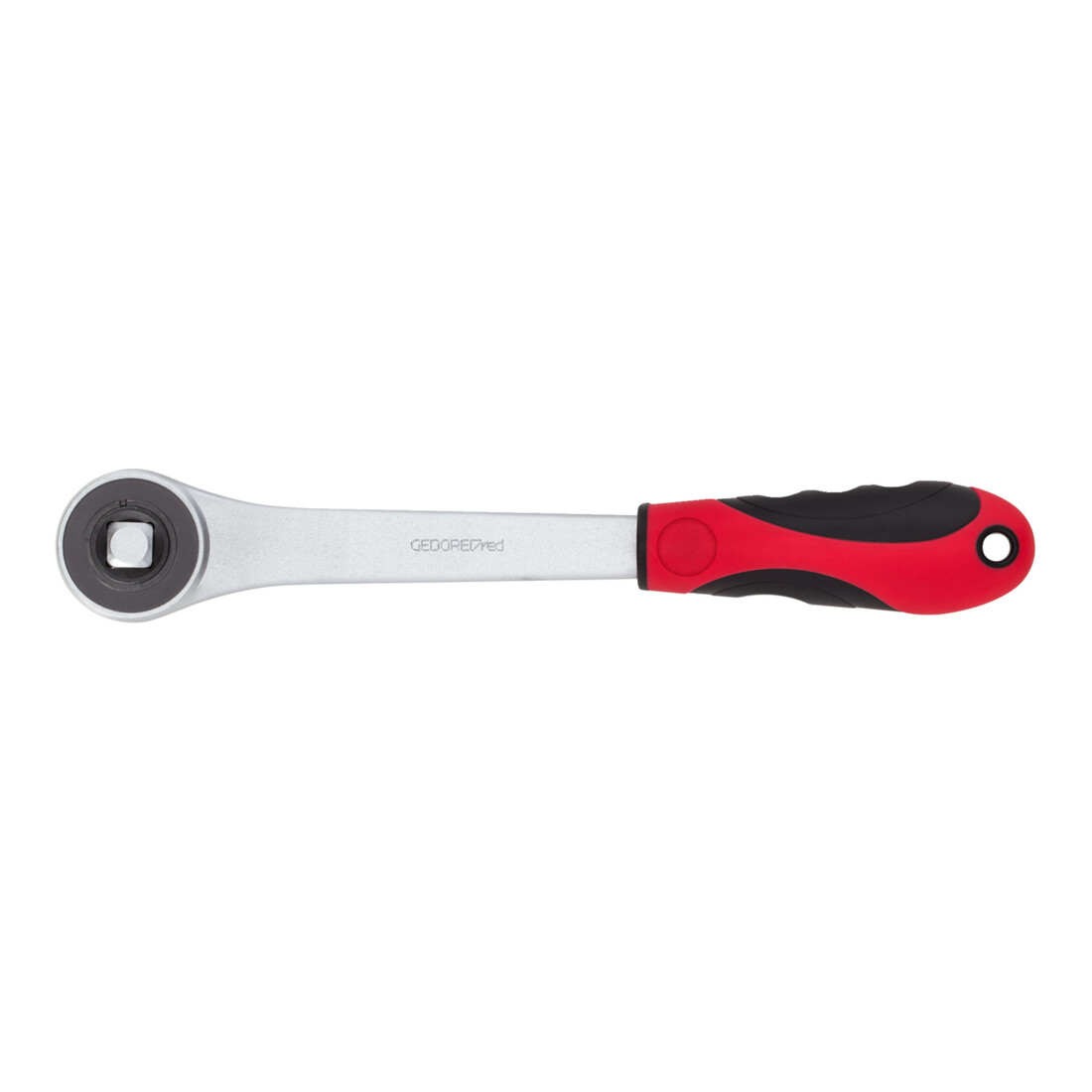 Gedore red Cliquet à roue dentée avec poignée ergonomique 2K, grossièrement denté avec 30 dents, 1/2 pouce, rouge/noir