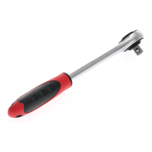 Gedore red Cliquet à roue dentée avec poignée ergonomique 2K, grossièrement denté avec 30 dents, 1/2 pouce, rouge/noir