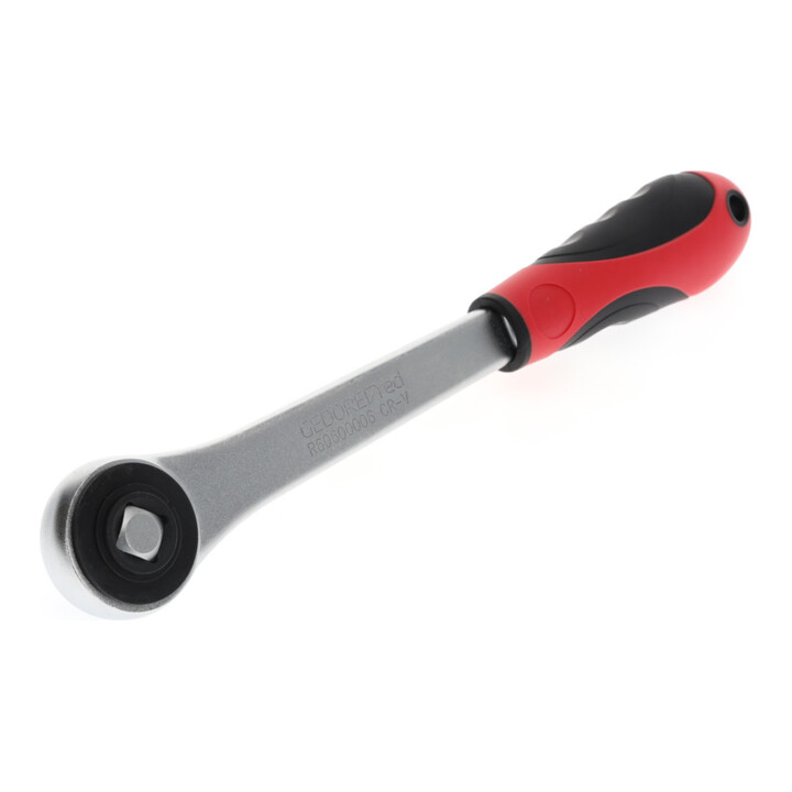 Gedore red Cliquet à roue dentée avec poignée ergonomique 2K, grossièrement denté avec 30 dents, 1/2 pouce, rouge/noir