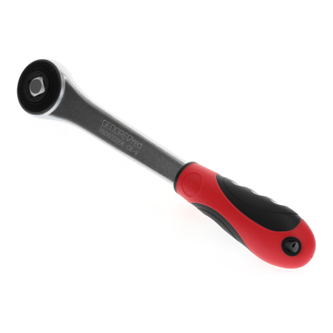 Gedore red Cliquet à roue dentée avec poignée ergonomique 2K, grossièrement denté avec 30 dents, 1/2 pouce, rouge/noir