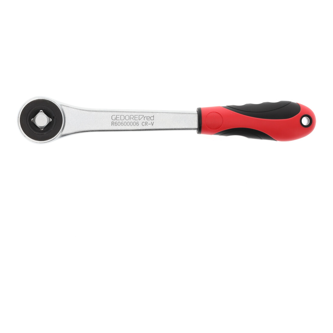 Gedore red Cliquet à roue dentée avec poignée ergonomique 2K, grossièrement denté avec 30 dents, 1/2 pouce, rouge/noir