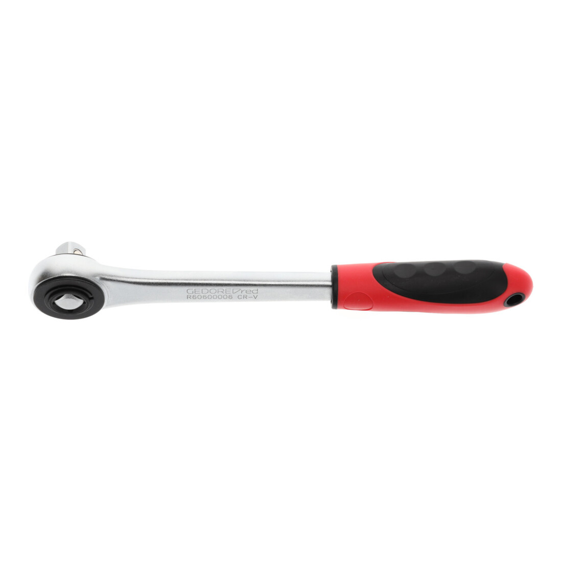 Gedore red Cliquet à roue dentée avec poignée ergonomique 2K, grossièrement denté avec 30 dents, 1/2 pouce, rouge/noir