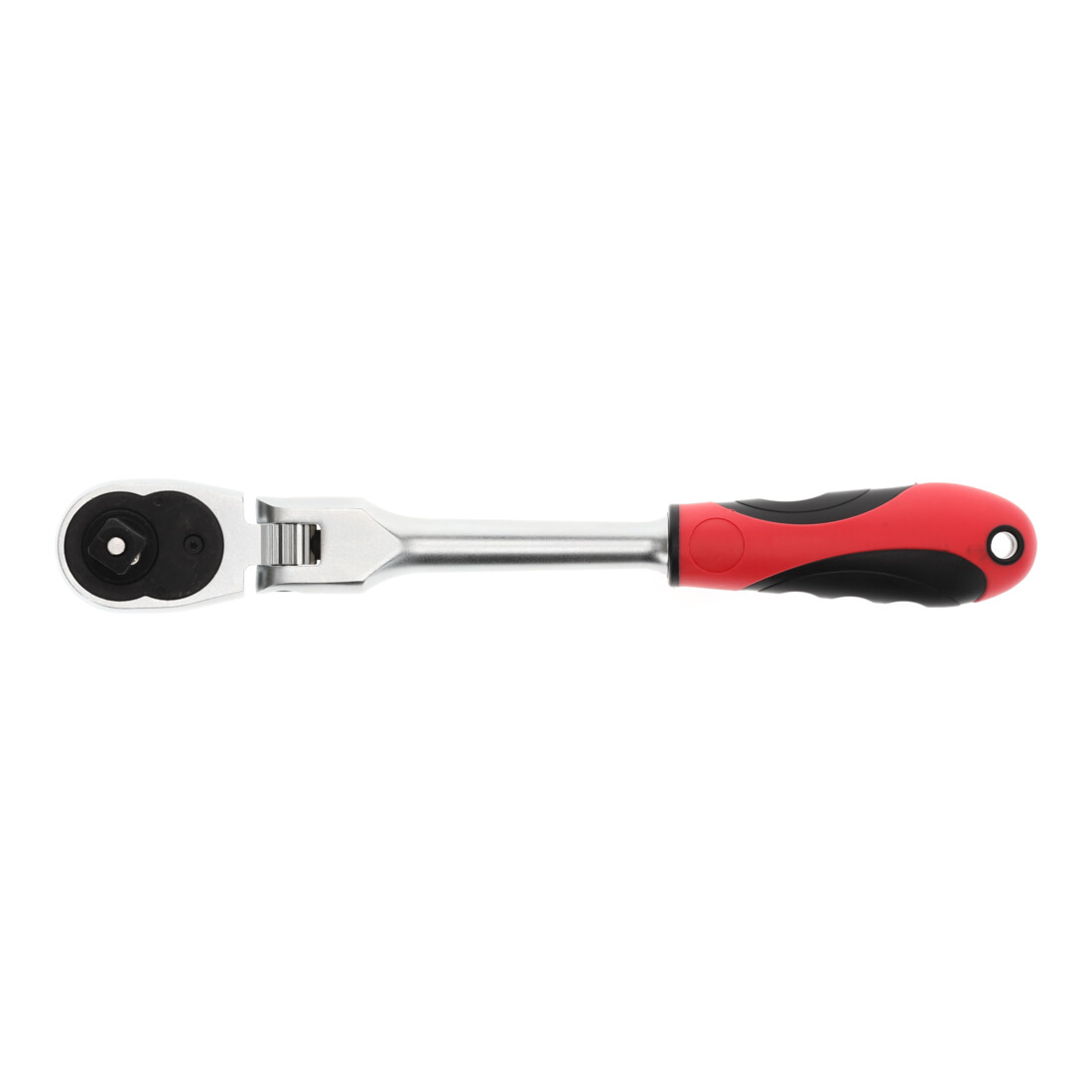 Gedore red Cliquet à tête articulée avec poignée ergonomique 2K, déclenchement par bouton-poussoir, denture fine 72 dents, 1/2 pouce, tube en acier, rouge/noir