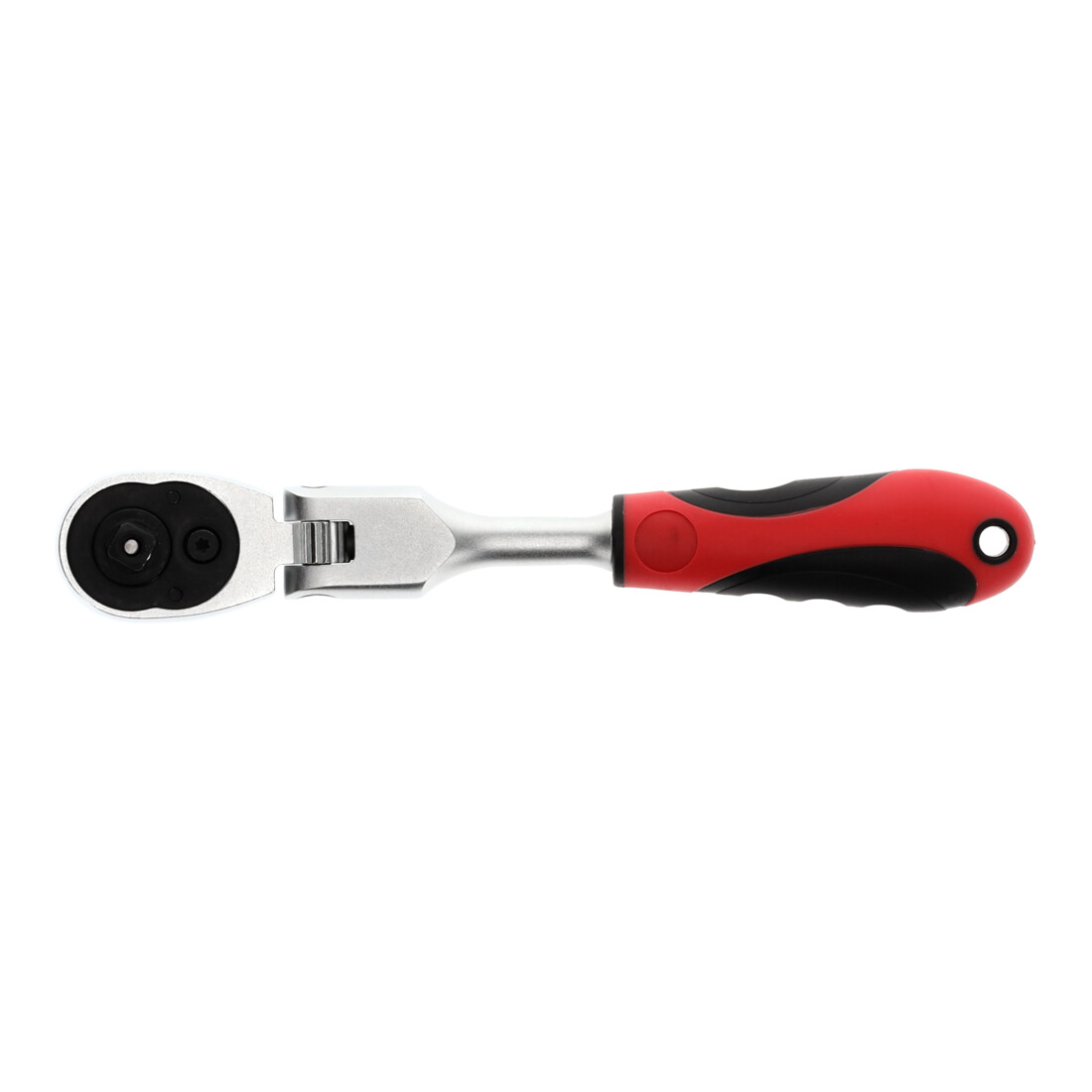 Gedore red Cliquet à tête pivotante avec poignée ergonomique 2K, déclenchement par bouton-poussoir, denture fine 72 dents, 1/4 pouce, tube en acier, rouge/noir
