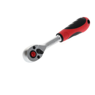 Gedore red Cliquet réversible, for 3/8 inch, 10 mm entraînement, long, angle de retour 5°, longueur 180 mm, poignée 2K, R50000027