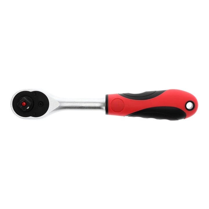 Gedore red Cliquet réversible, for 3/8 inch, 10 mm entraînement, long, angle de retour 5°, longueur 180 mm, poignée 2K, R50000027