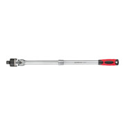 Gedore red Cliquet télescopique articulé, réversible, tête pivotante à 180°, 1/2 pouce, poignée ergonomique bi-matière, tube en acier, rouge/noir-1