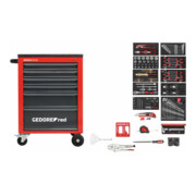 Gedore Red Coffret d’outils dans servante MECHANIC rouge 166 pièces
