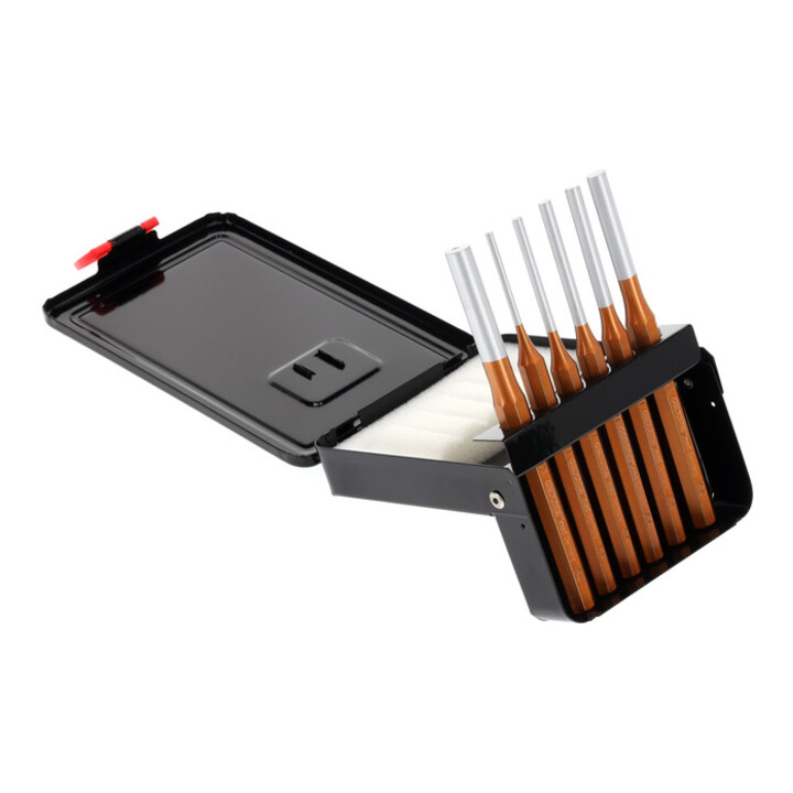 Gedore Red cotter pin driver set 3-10mm +cassette 6 pcs