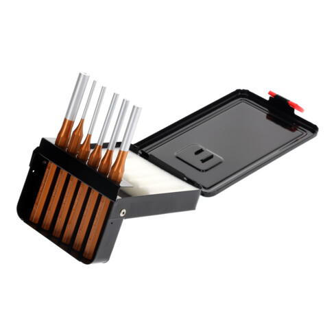 Gedore Red cotter pin driver set 3-10mm +cassette 6 pcs