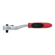 Gedore red Cricchetto reversibile a leva piegata con impugnatura ergonomica 2K, sgancio a pulsante, dentatura grossa a 36 denti, 1/4 pollice, tubo d’acciaio, rosso/nero-2
