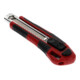 Gedore red Cuttermesser mit 5 Ersatzklingen, 18 mm breit, Abbrechklingen, Metall, einhand, 175 mm lang, R93200018-2