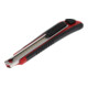 Gedore red Cuttermesser mit 5 Ersatzklingen, 9 mm breit, klein, Abbrechklingen, Metall, einhand, 145 mm lang, R93200010-1